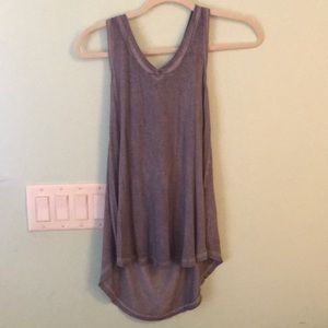grayish tank top